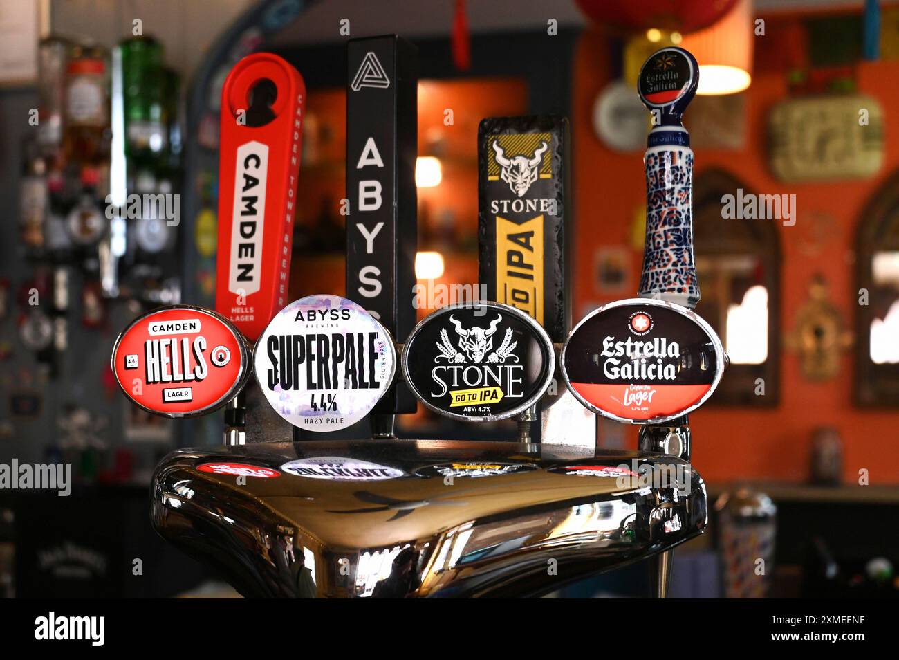 Tap im Prince Albert Pub, Brighton, England, Großbritannien Stockfoto