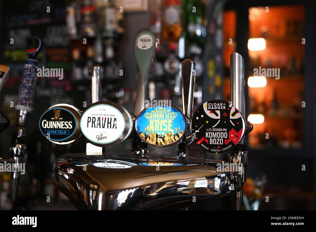 Tap im Prince Albert Pub, Brighton, England, Großbritannien Stockfoto