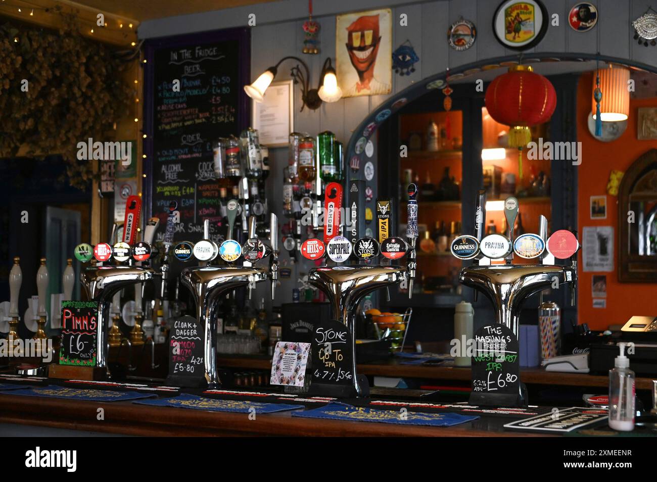 Tap im Prince Albert Pub, Brighton, England, Großbritannien Stockfoto