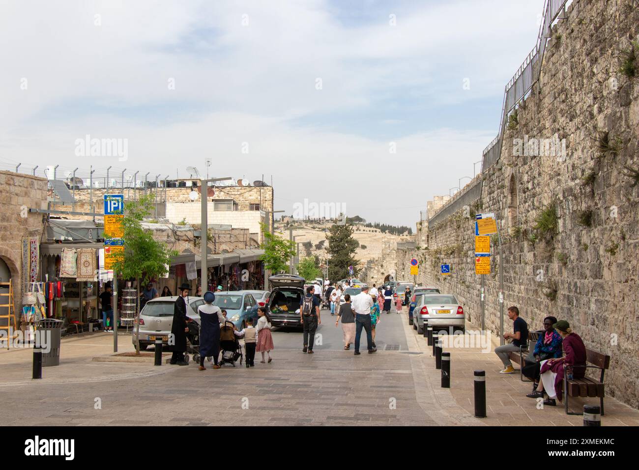 Die Altstadt von Jerusalem - Israel: 22. April 2022 Stockfoto