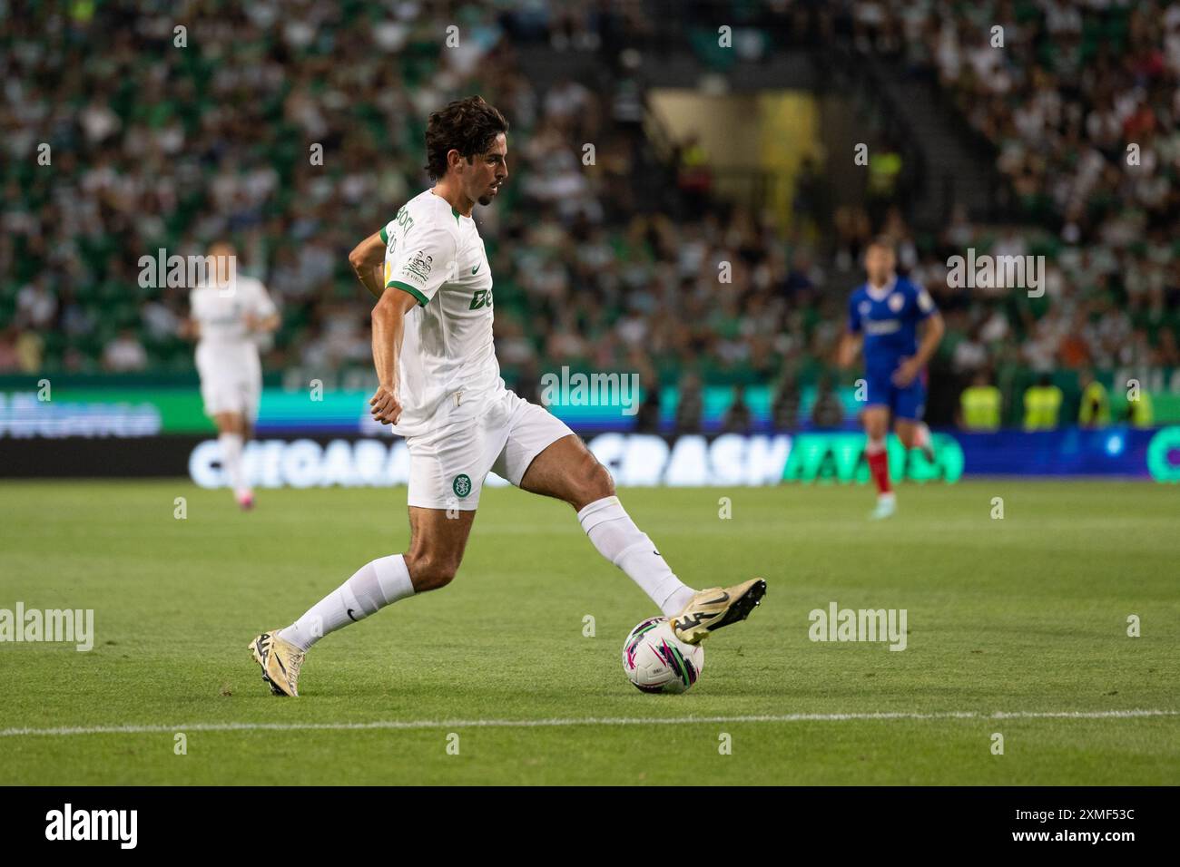 Juli 2024. Lissabon, Portugal. Sporting Stürmer aus Portugal Francisco Trincao (17) in Aktion während des Freundschaftsspiels zwischen Sporting CP gegen Athletic Bilbao Credit: Alexandre de Sousa/Alamy Live News Stockfoto