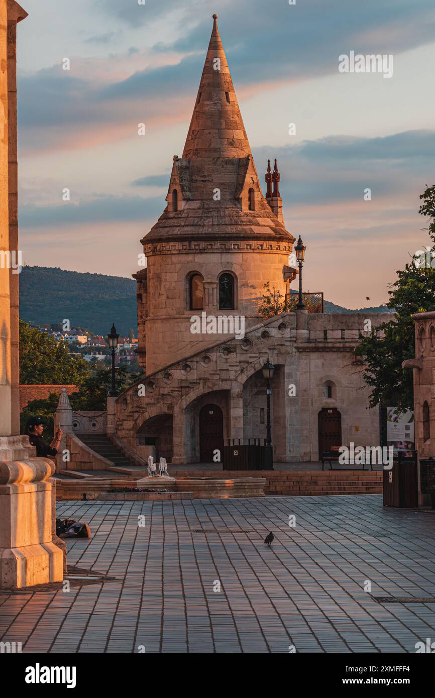 Fischerbastei in Budapest, Ungarn Stockfoto