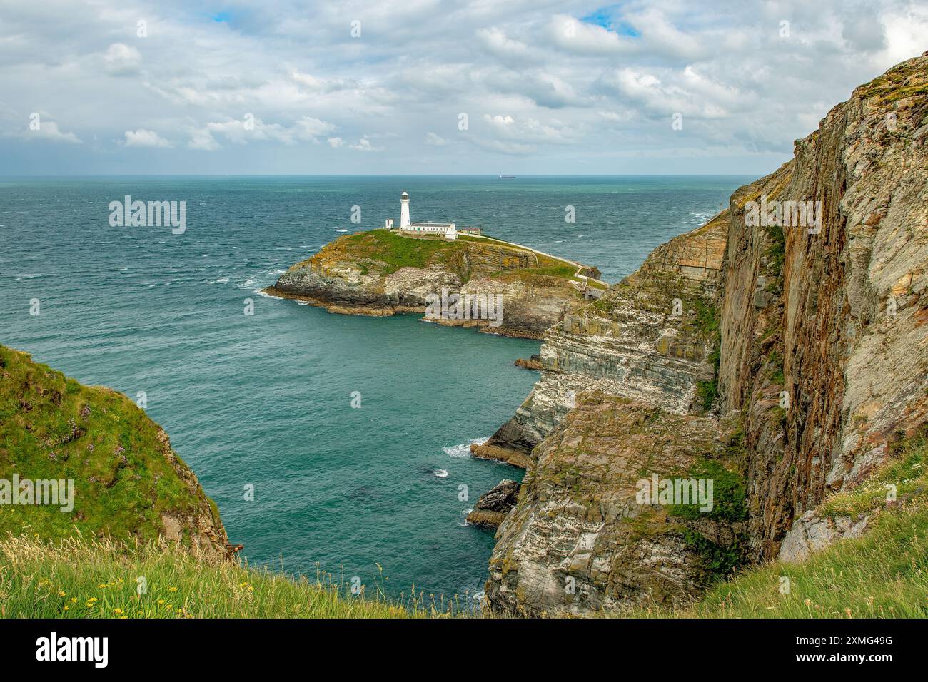 South Stack Lighthouse, Holy Island, Anglesey, Wales Stockfoto