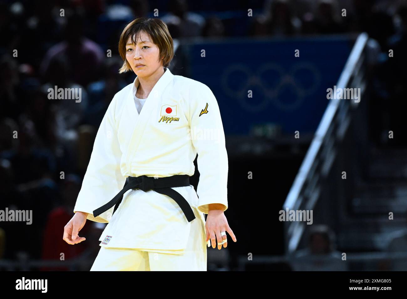 Paris, Frankreich. Juli 2024. Natsumi Tsunoda ( JPN ), Judo, Frauen -48 kg Finale während der Olympischen Spiele Paris 2024 am 27. Juli 2024 in der Arena Champ de Mars in Paris, Frankreich Stockfoto