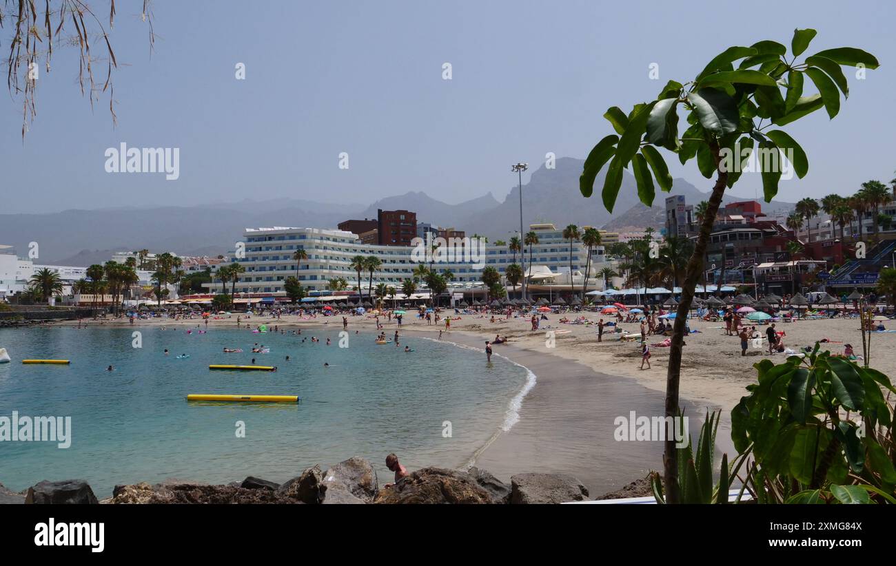Playa de la Pinta Strand an Costa Adeje, Teneriffa Stockfoto