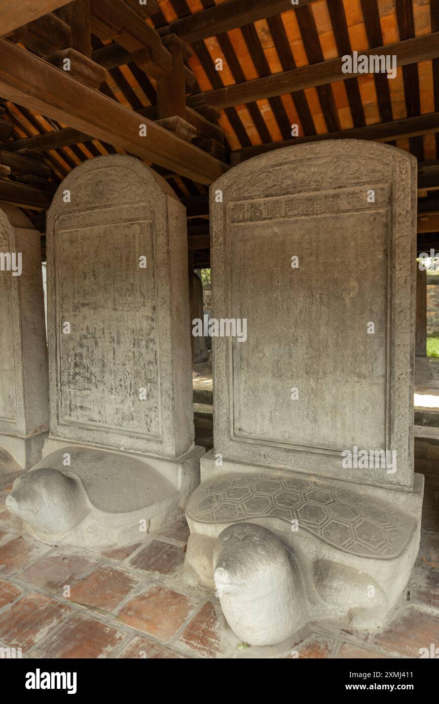 Literaturtempel, Van Mieu-Quoc Tu Giam in Hanoi Stockfoto