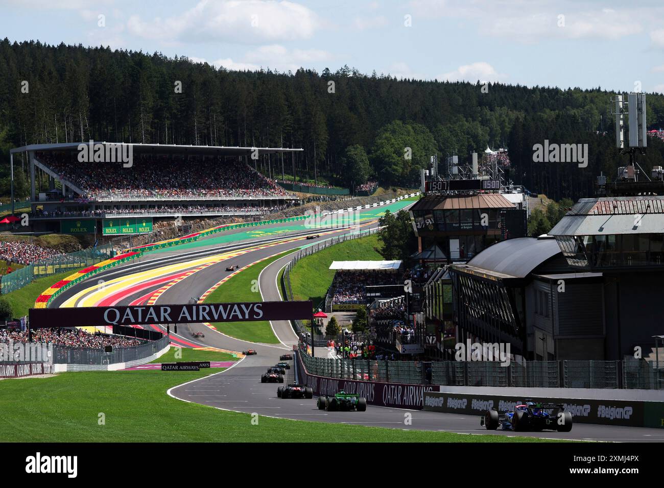 Spa-Francorchamps, Belgien. Juli 2024. Allgemeine Ansicht, F1 Grand Prix von Belgien am Circuit de Spa-Francorchamps am 28. Juli 2024 in Spa-Francorchamps, Belgien. (Foto von HOCH ZWEI) Credit: dpa/Alamy Live News Stockfoto