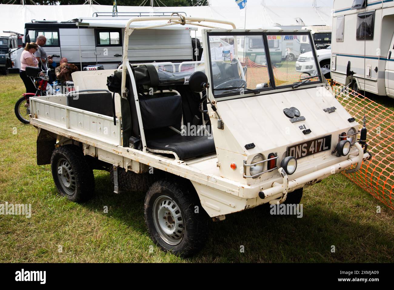 Steyr-Puch Haflinger Allradfahrzeug bei Cumbria Steam Gathering, Flookburgh, Cumbria, England. Stockfoto