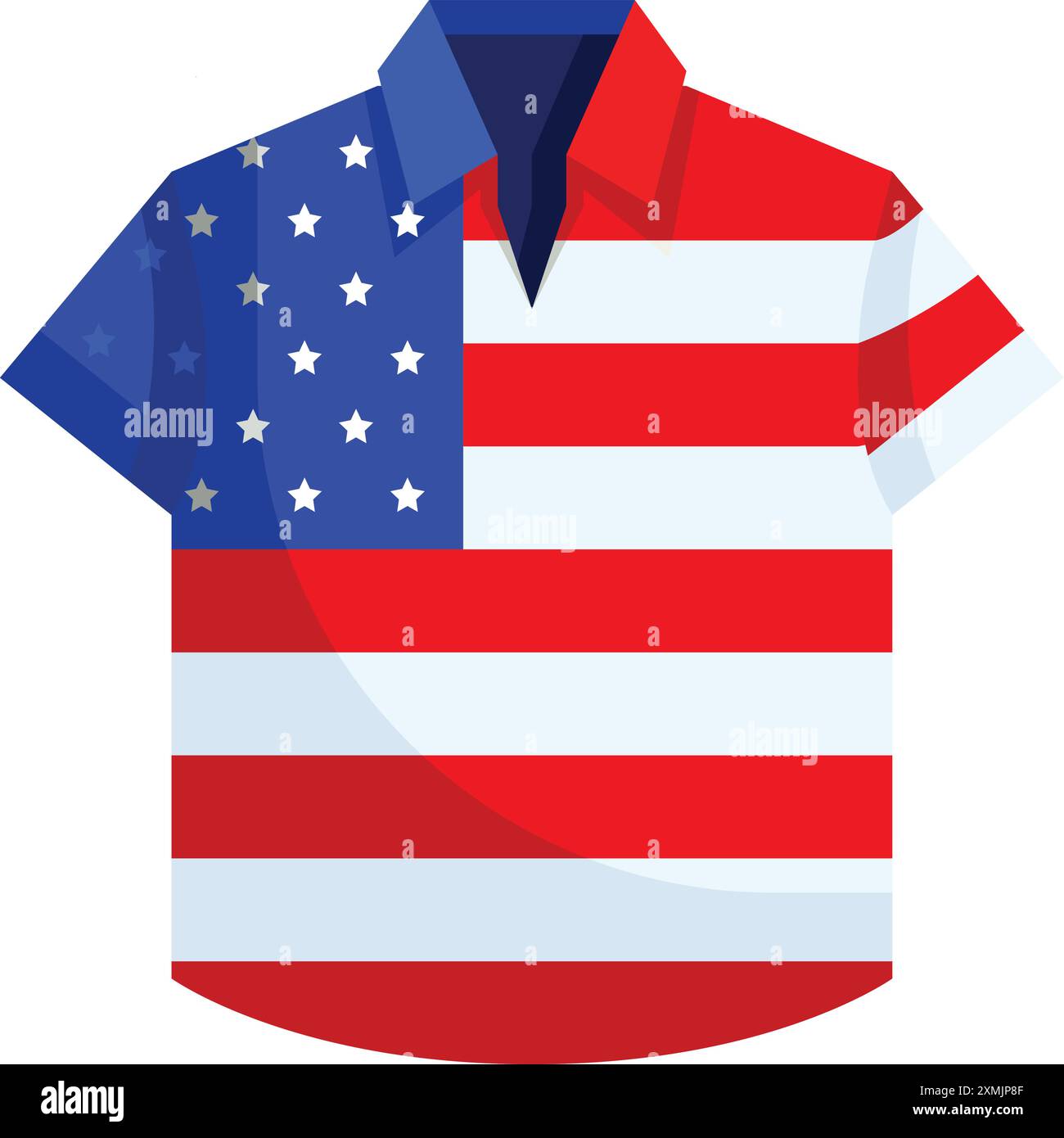 Trikot vom 4. Juli Stock Vektor