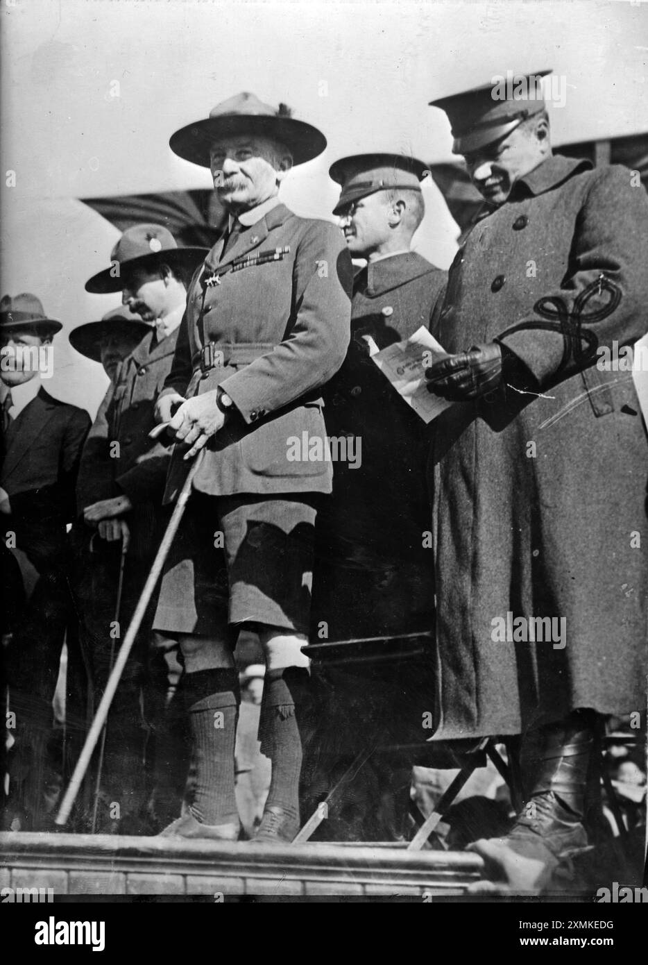 Baden Powell, Lord Baden Powell, Gründer und erster Chief Scout der weltweiten Scout-Bewegung Robert Baden Powell. Generalleutnant Robert Stephenson Smyth Baden-Powell, 1. Baron Baden-Powell, (1857 – 1941) Gründer der Pfadfinder- und Pfadfinderbewegung, Offizier der britischen Armee, Schriftsteller, Gründer und erster Chief Scout der weltweiten Pfadfinderbewegung, Baden-Powell Stockfoto