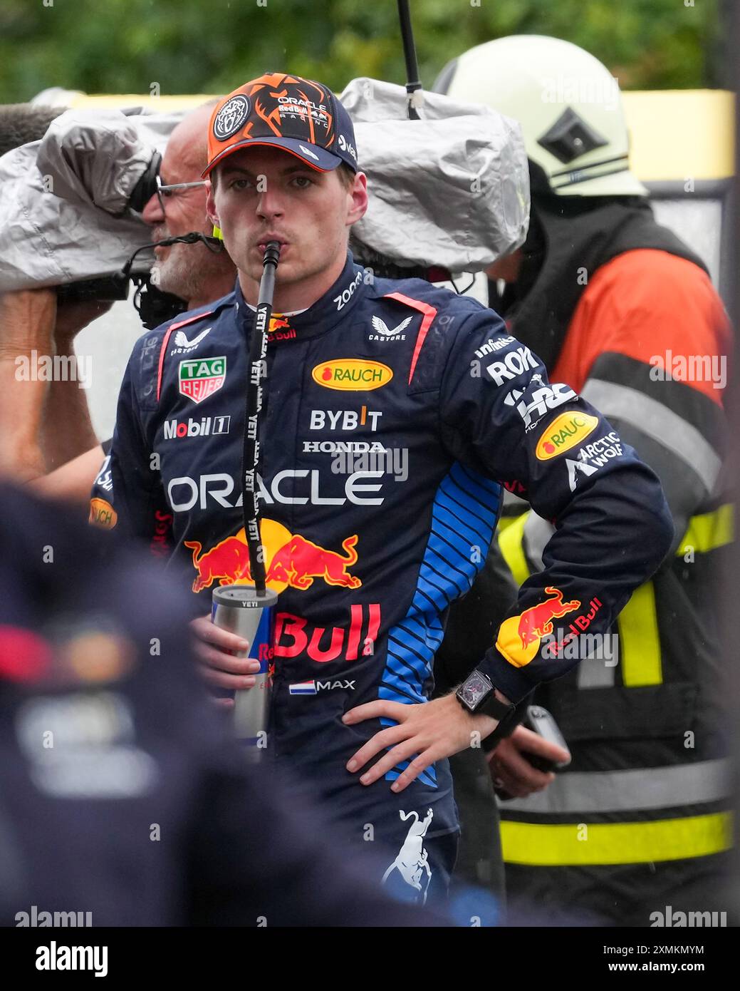 27.07.2024, Circuit de Spa-Francorchamps, Spa-Francorchhamps, Formel 1 Rolex Grand Prix von Belgien 2024 , im Bild Poleposition für Max Verstappen (NLD), Oracle Red Bull Racing Credit: Alessio de Marco/Alamy Live News Stockfoto