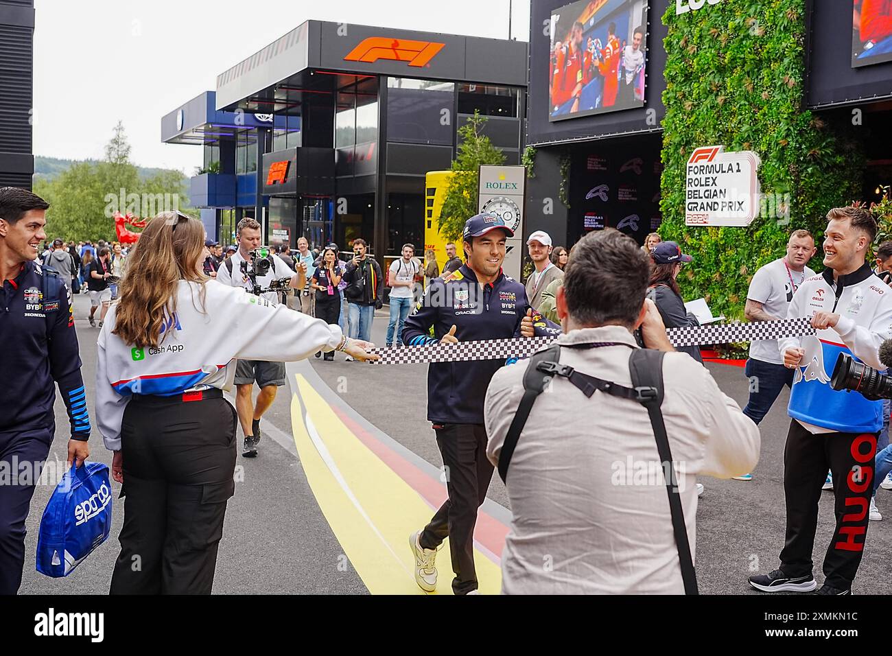 27.07.2024, Circuit de Spa-Francorchamps, Spa-Francorchhamps, Formel 1 Rolex Belgian Grand Prix 2024 , im Bild Sergio Perez (MEX), Oracle Red Bull Racing Credit: Alessio de Marco/Alamy Live News Stockfoto