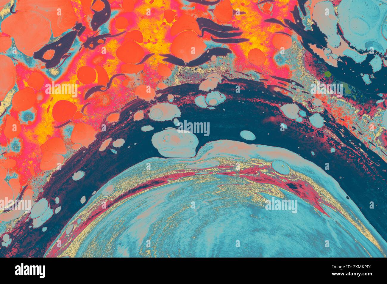 Intensive bunte Mischung aus lebendigen Farben. Abstrakte moderne Hintergrund Vorlagen Design Stockfoto