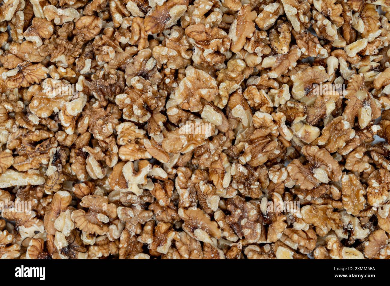 Walnüsse aus der Nähe. Gesunde Ernährung. Stockfoto