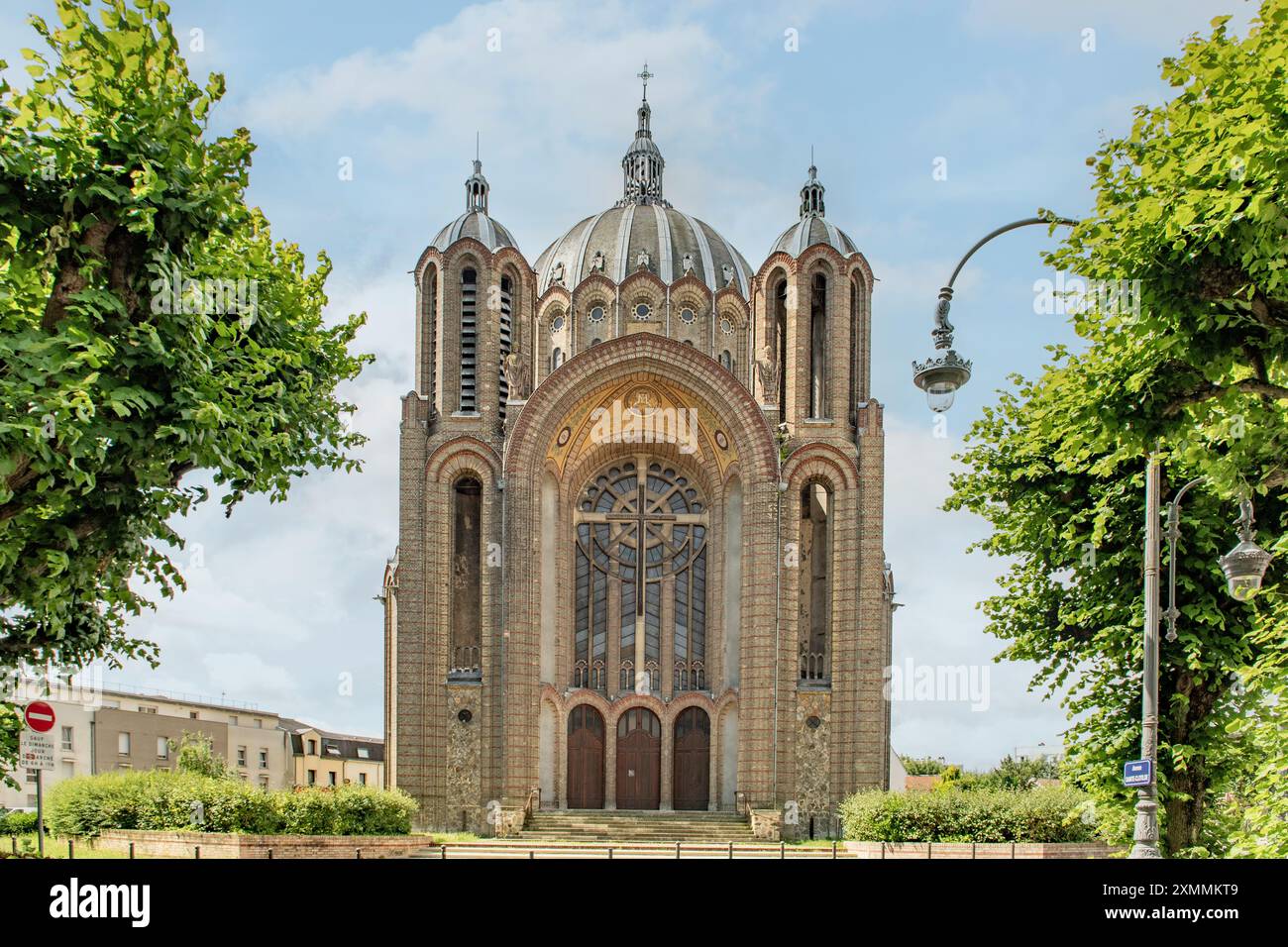 Basilique Sainte-Clothilde, Reims, Champagne, Frankreich Stockfoto