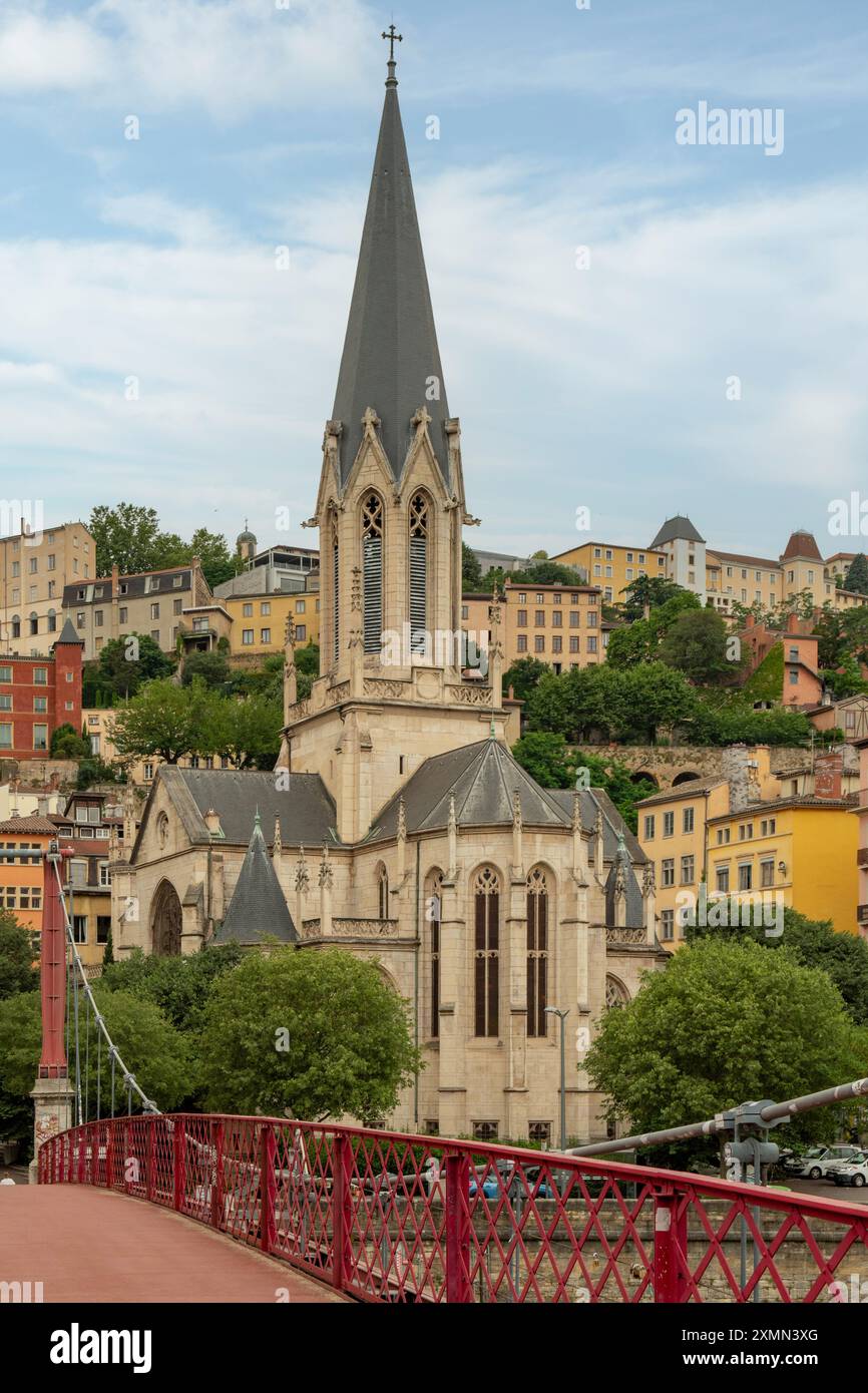Eglise Saint-George, Lyon, Rhone, Frankreich Stockfoto