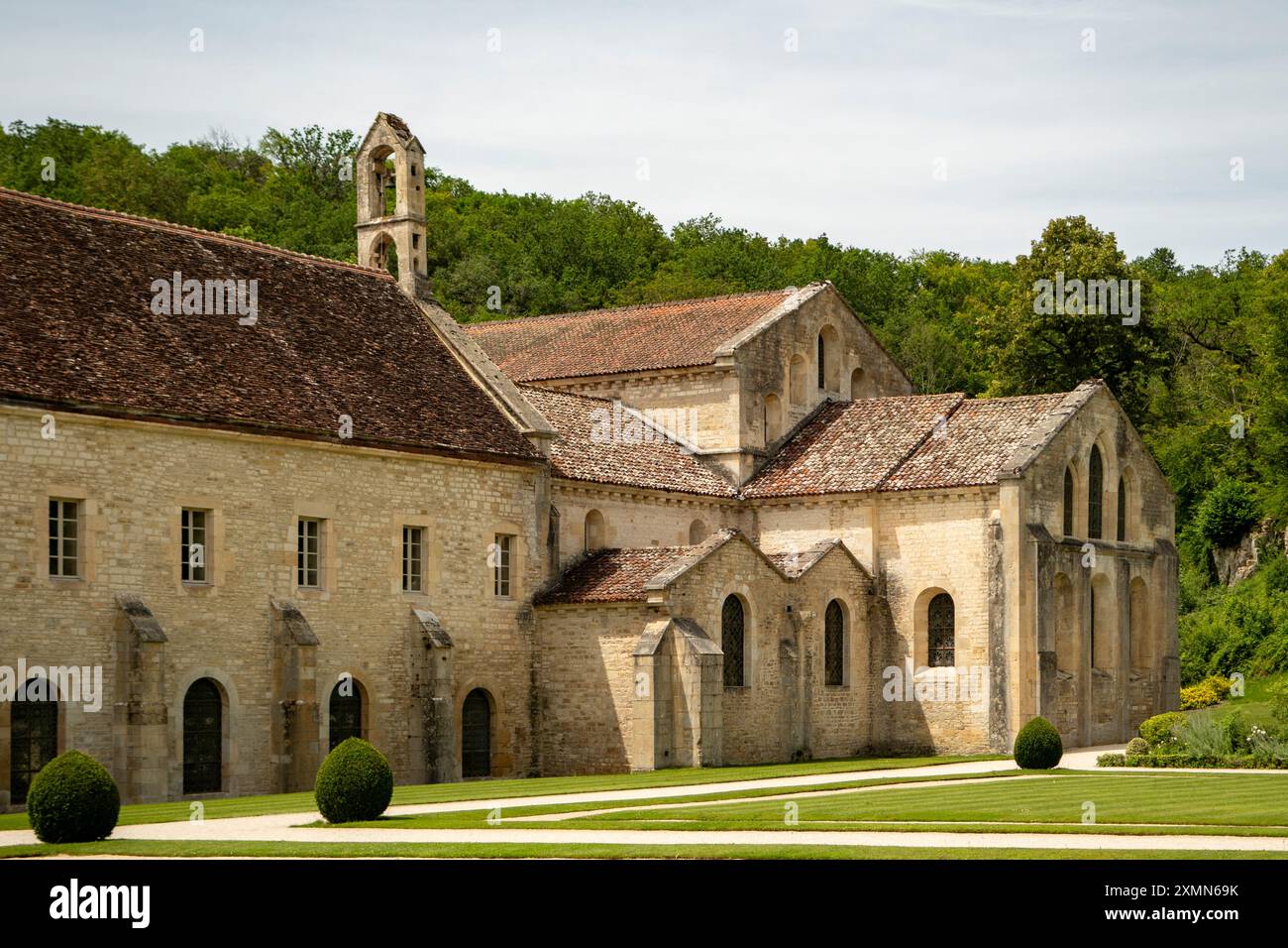 Fontenay Abbey, Fontenay, Bourgogne, Frankreich Stockfoto