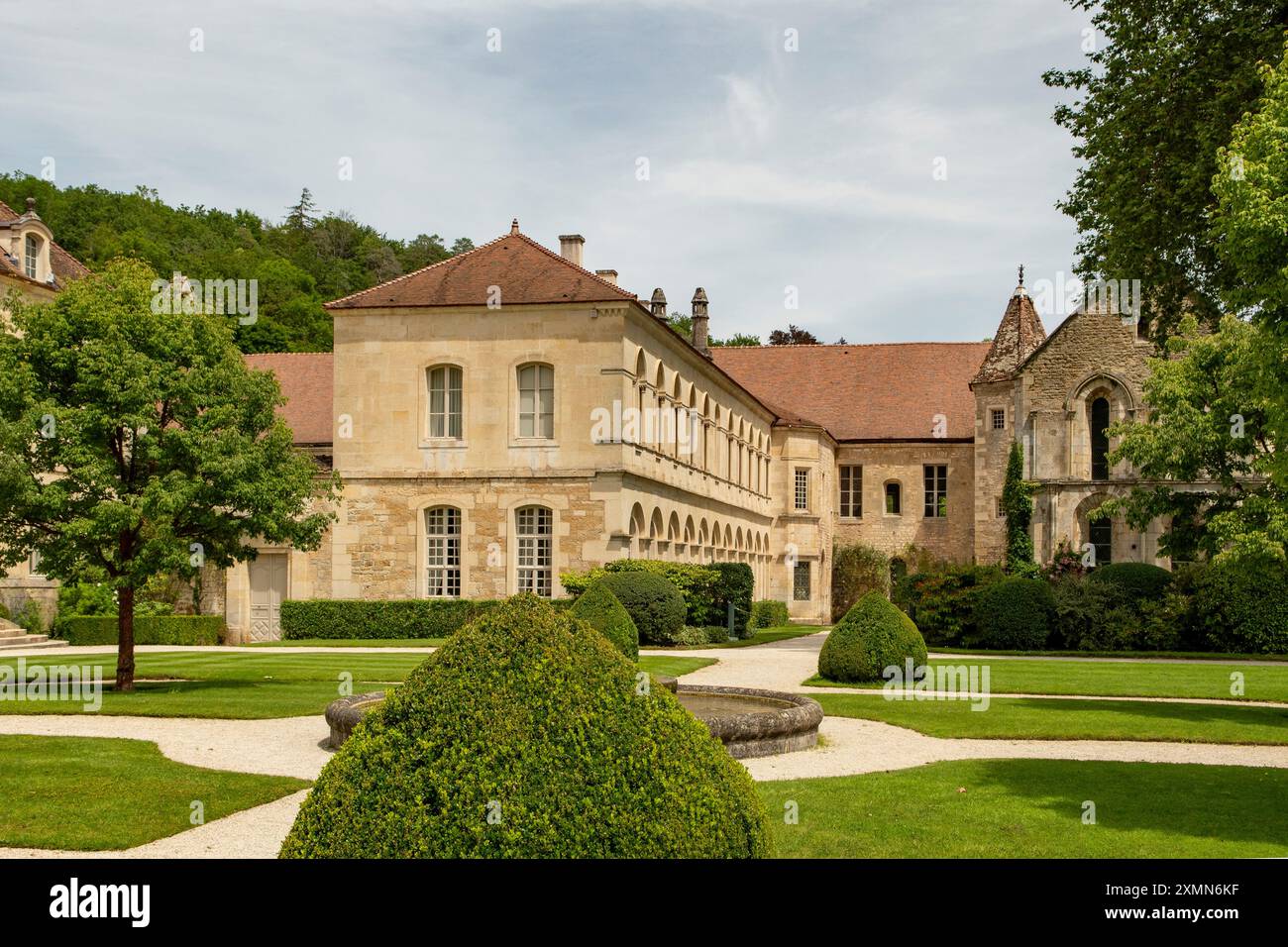 Fontenay Abbey, Fontenay, Bourgogne, Frankreich Stockfoto