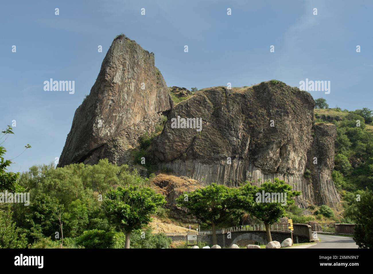 Gorges d'Alliers, Loire, Frankreich Stockfoto