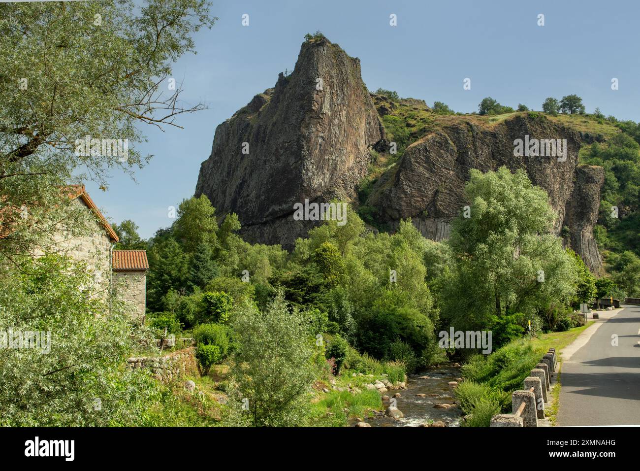 Gorges d'Alliers, Loire, Frankreich Stockfoto