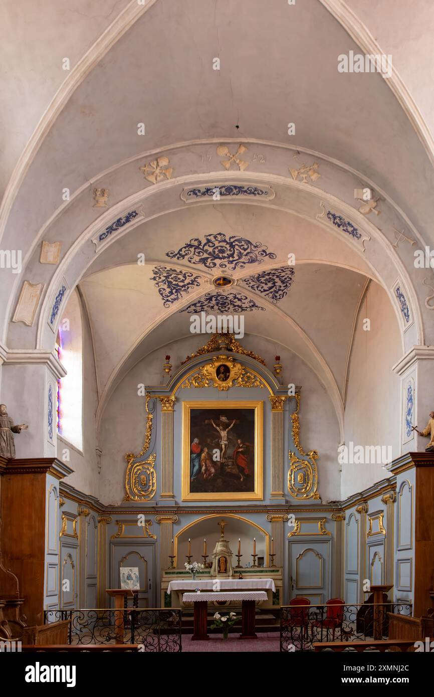In der Kapelle Chartreuse de Sainte-Croix-en-Jarez, Loire, Frankreich Stockfoto