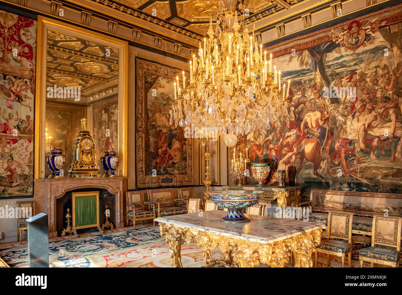 Im Chateau de Fontainebleau, Ile-de-France, Frankreich Stockfoto