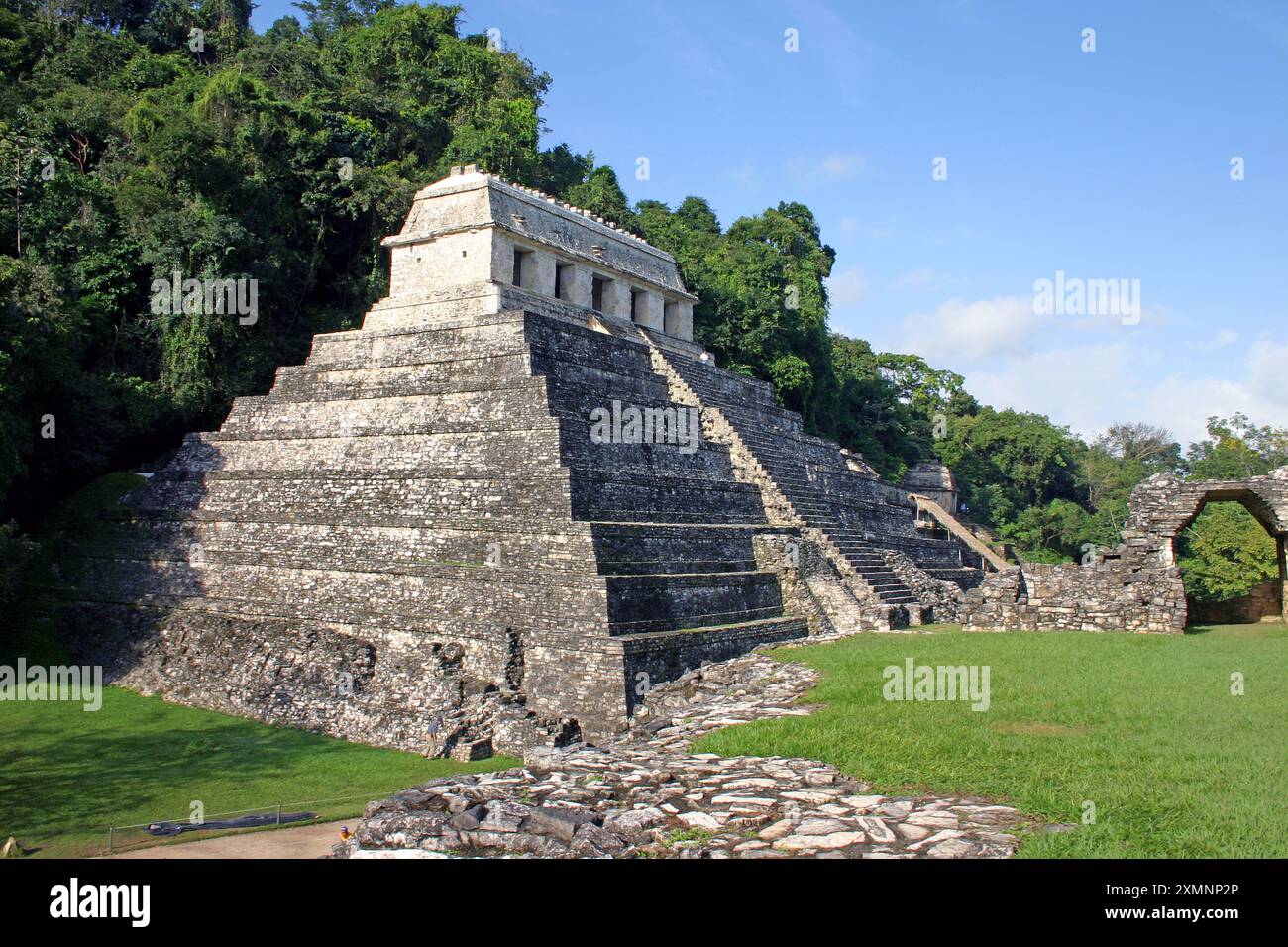 La Ruta Maya Mexiko Chiapas Palenque Tempel Dschungel Tourismus. Stockfoto