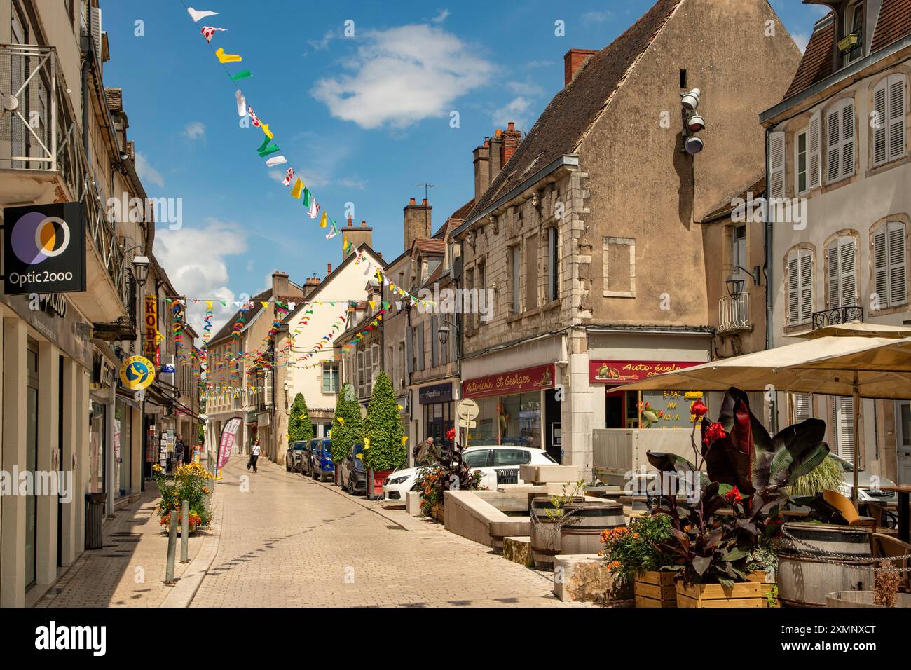 Alte Gebäude in Nuits St. George, Bourgogne, Frankreich Stockfoto