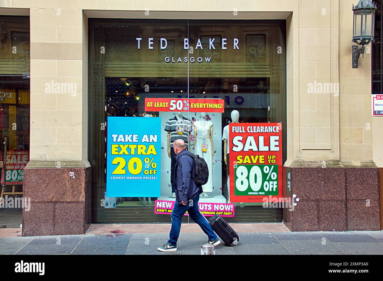Glasgow, Schottland, Großbritannien. 29. Juli 2024: Ted Baker schließt trotz schlechter Finanzergebnisse und ohne Käufer, der sie retten will. Credit Gerard Ferry /Alamy Live News Stockfoto