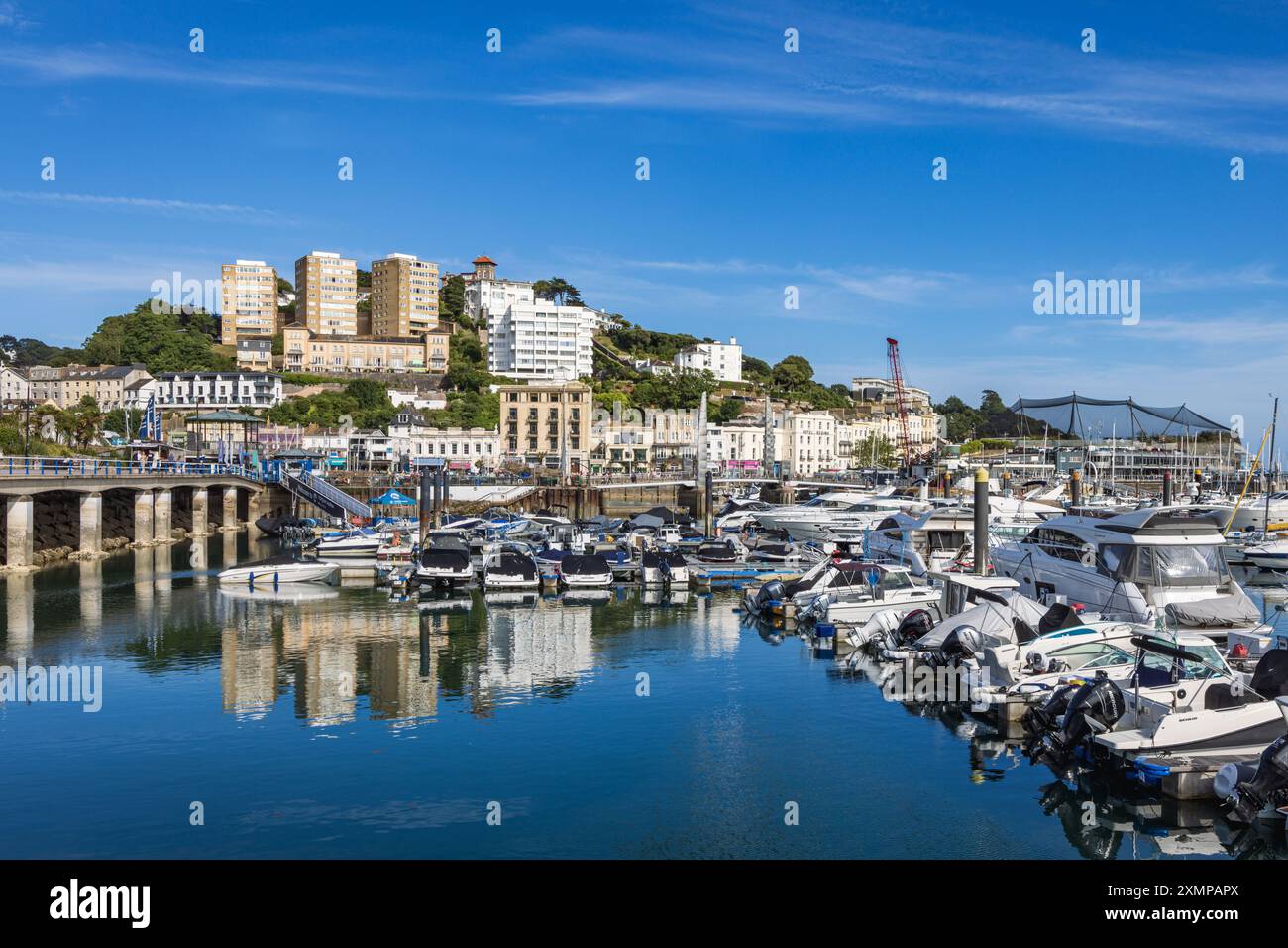 Torquay Hafen in Devon, England, Großbritannien Stockfoto