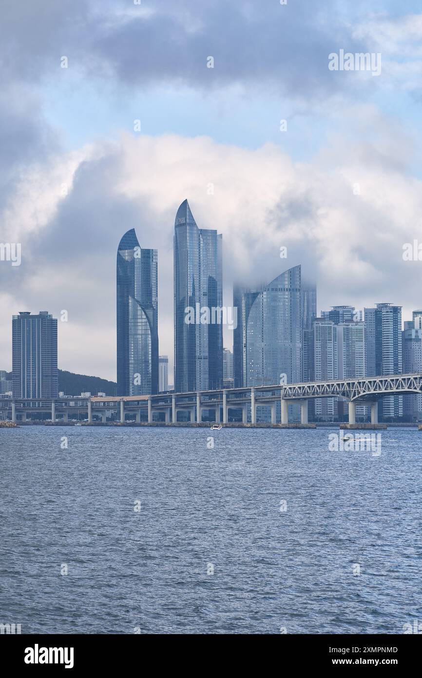 Stadtblick auf Busan Stockfoto