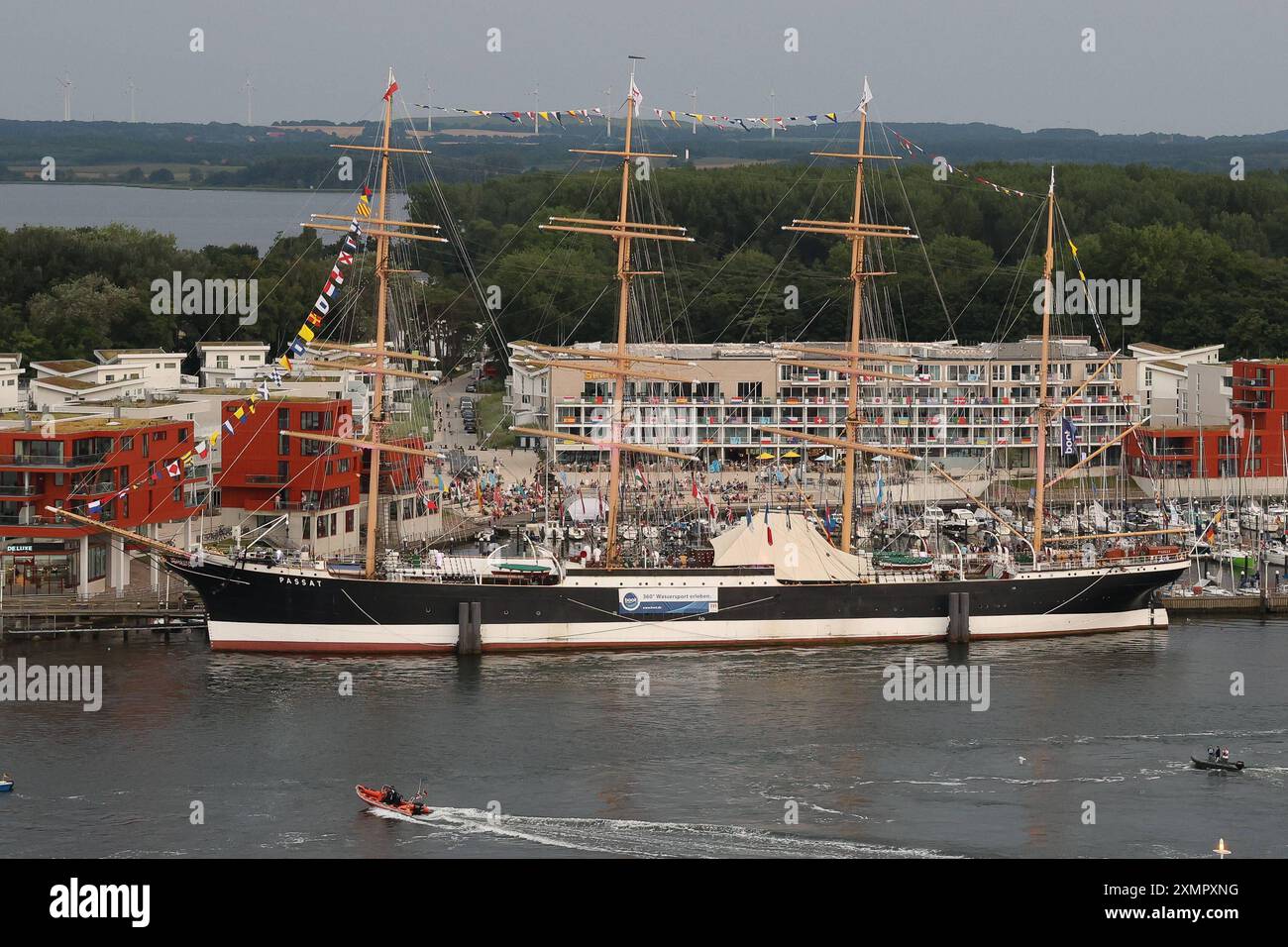 Schleswig-Holstein, Impressionen aus Travemünde, der Hafen. Segelschiff Passat, *** Schleswig Holstein, Impressionen aus Travemünde, dem Hafensegelschiff Passat, Stockfoto