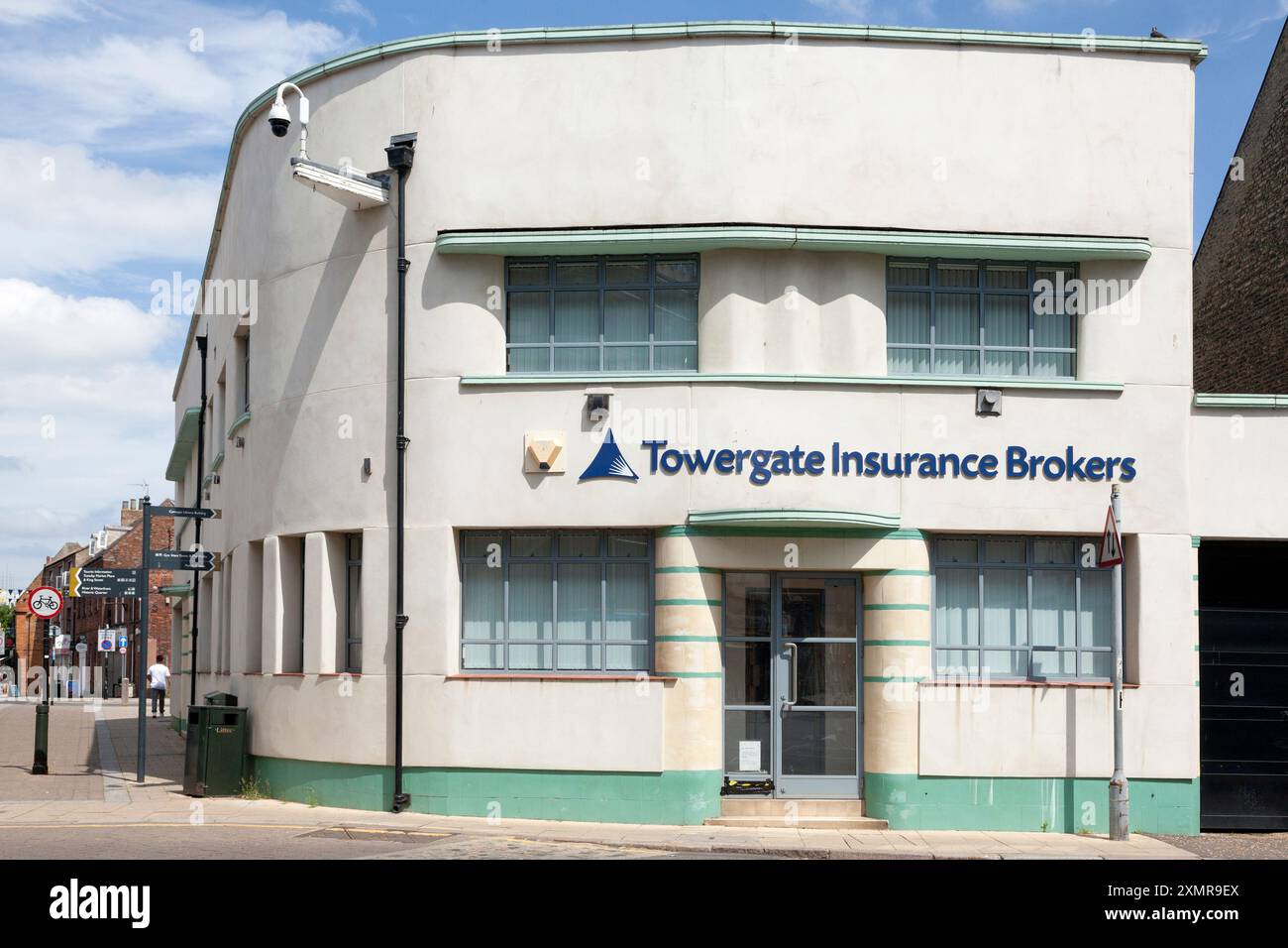 Towergate Insurance Brokers im ehemaligen Art déco-Hotelgebäude, King's Lynn, Norfolk Stockfoto