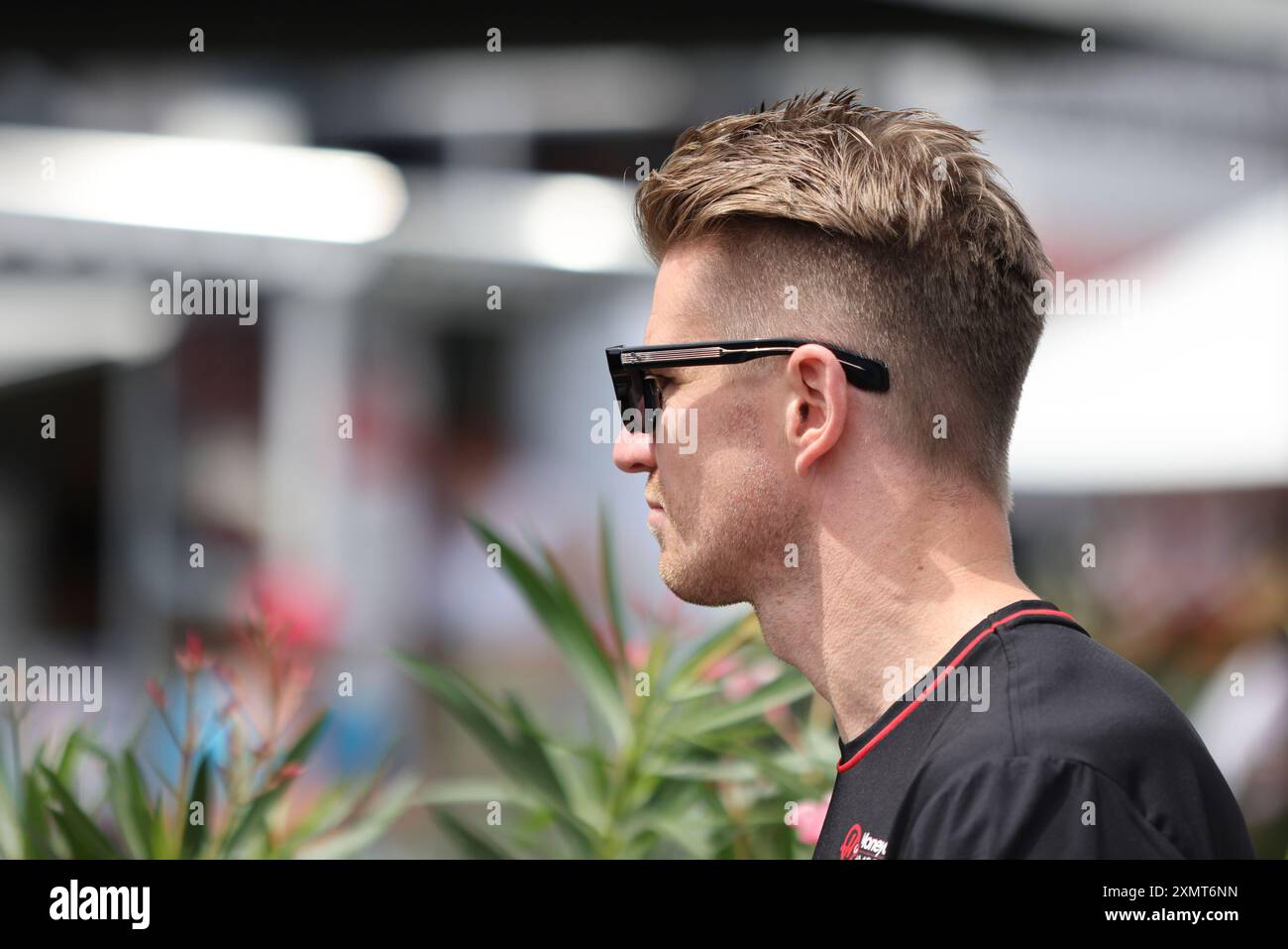 Mogyorod, Ungarn. Juli 2024. Formel 1 großer Preis von Ungarn in Hungaroring, Ungarn. Im Bild: Nico Hulkenberg (DE) vom MoneyGram Haas F1 Team © Piotr Zajac/Alamy Live News Stockfoto