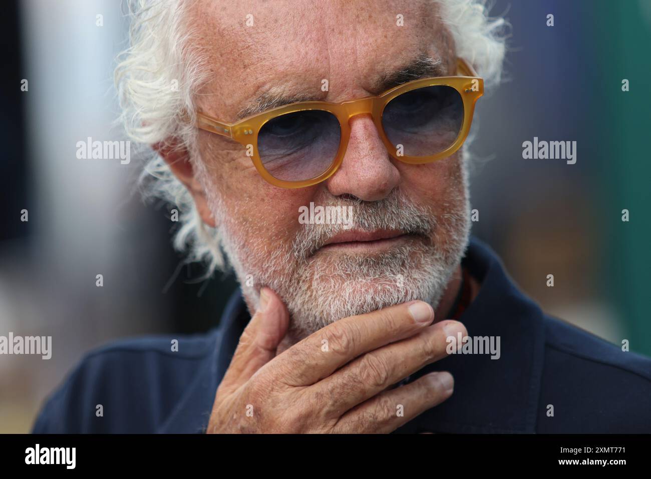Mogyorod, Ungarn. Juli 2024. Formel 1 großer Preis von Ungarn in Hungaroring, Ungarn. Im Bild: Flavio Briatore – Spezialleiter des BWT Alpine F1 Teams © Piotr Zajac/Alamy Live News Stockfoto