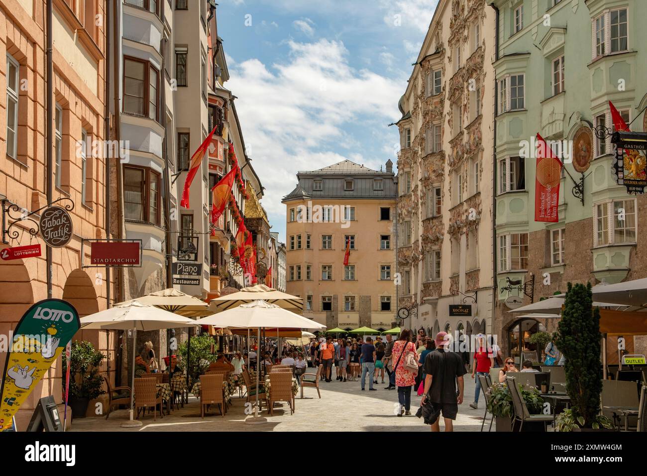 Altstadt, Innsbruck, Österreich Stockfoto