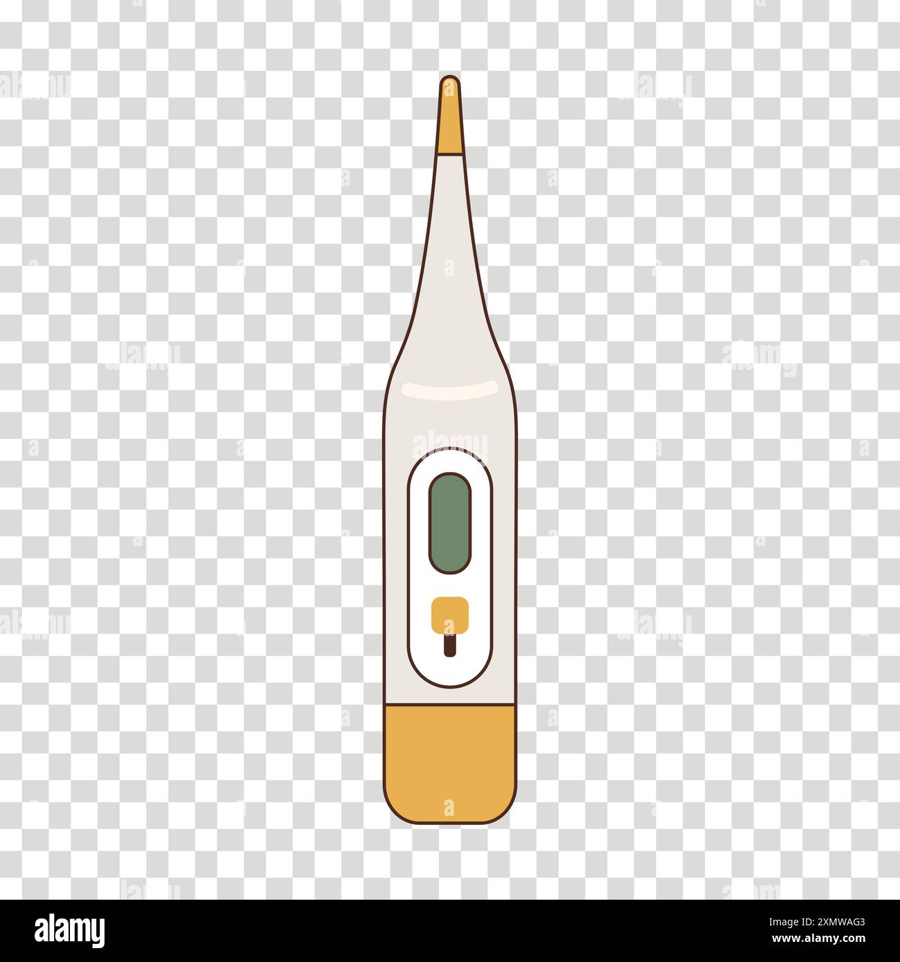 Gelbes Thermometer Stock Vektor