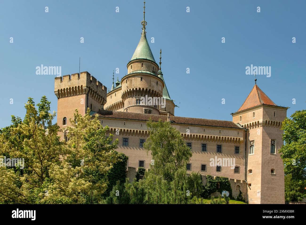 Schloss Bojnice, Bojnice, Slowakei Stockfoto