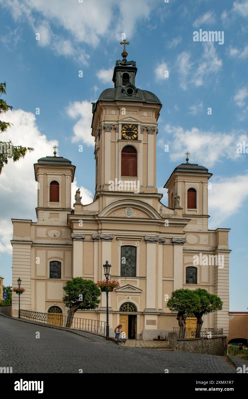 Kirche Mariä Himmelfahrt, Banska Stiavnica, Slowakei Stockfoto