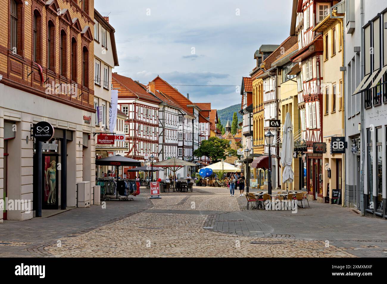 Das historische Stadtzentrum von Eschwege Stockfoto