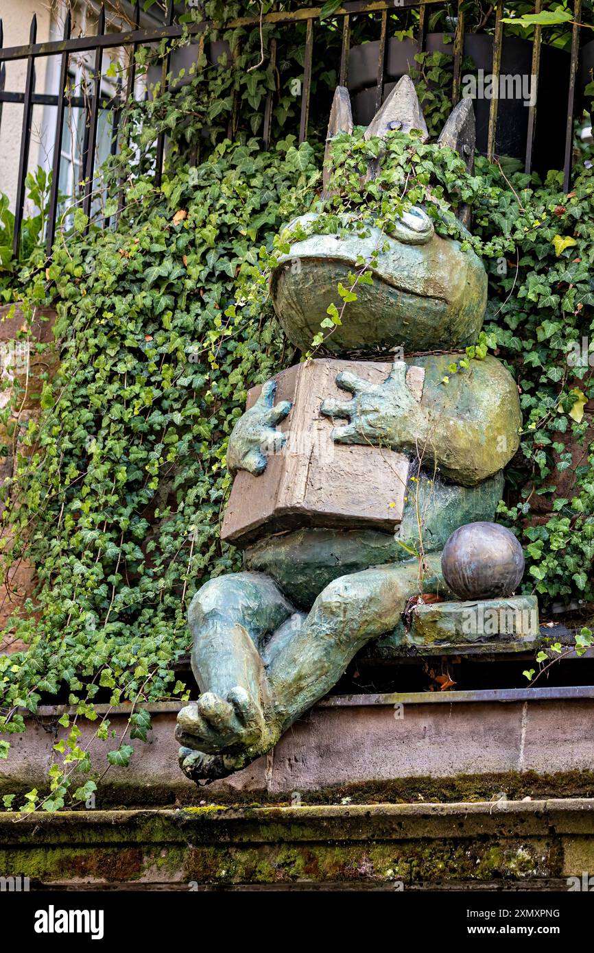 Das Froschdenkmal Marburg Stockfoto