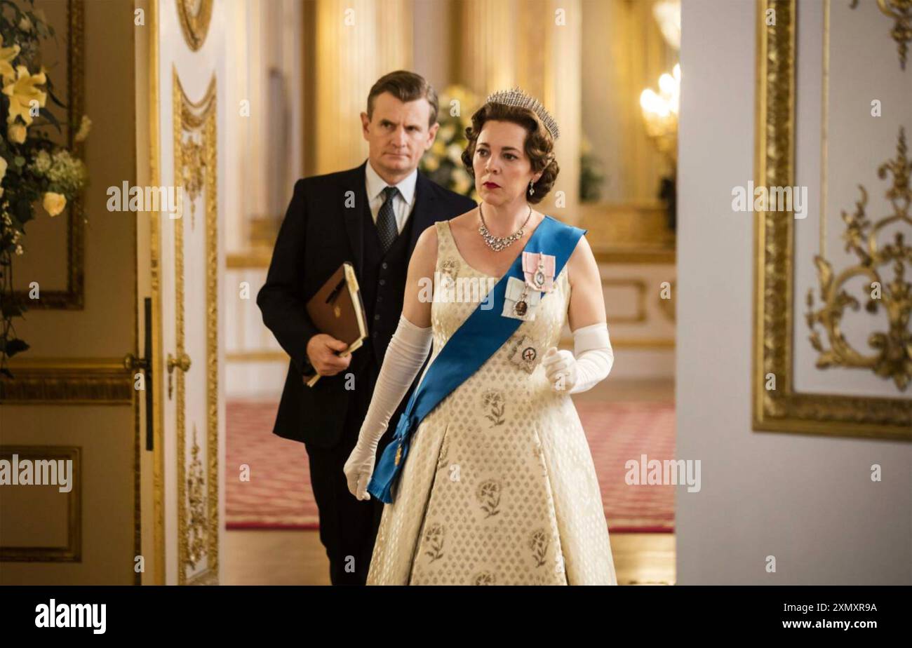 DIE CROWN Staffel 3 (2019) Netflix TV-Serie mit Olivia Coleman als Königin Elizabeth II Stockfoto