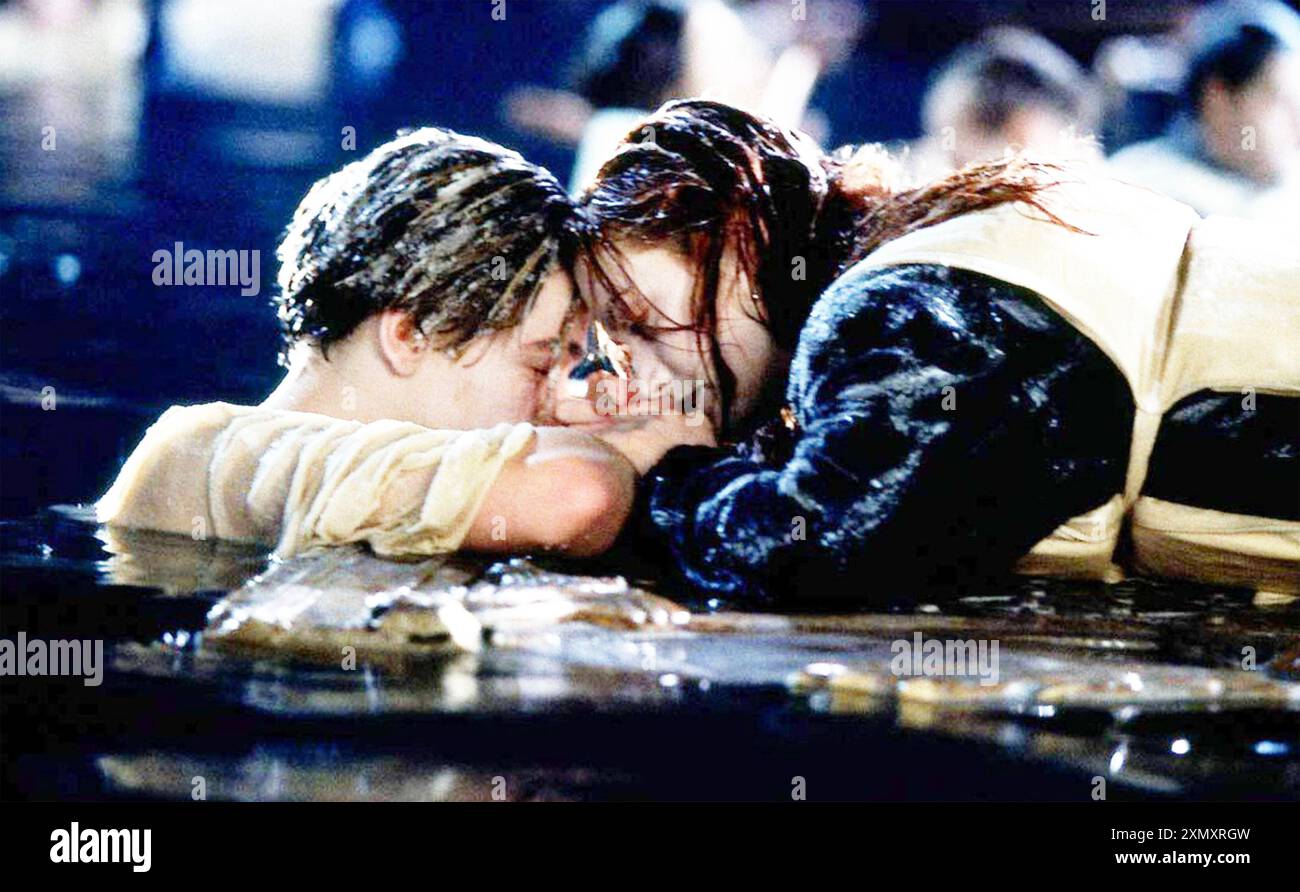TITANIC 1997 20th Century Fox Film mit Kate Winslet und Leonardo DiCaprio Stockfoto