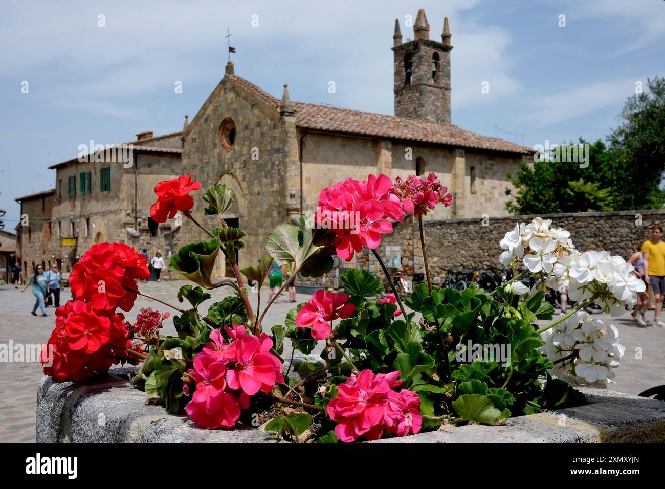 Monteriggioni in der Toskana, Italien Stockfoto