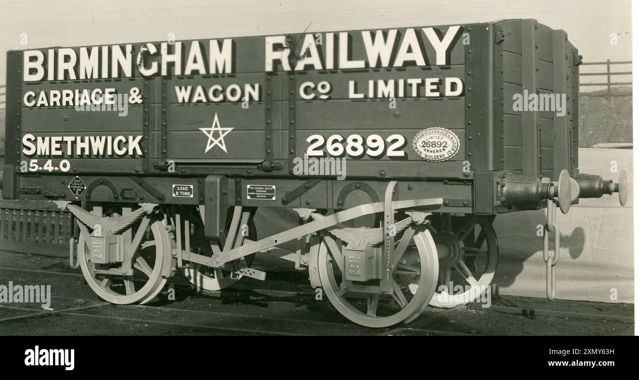 Birmingham Railway Carriage and Wagon Co Wagon. Stockfoto