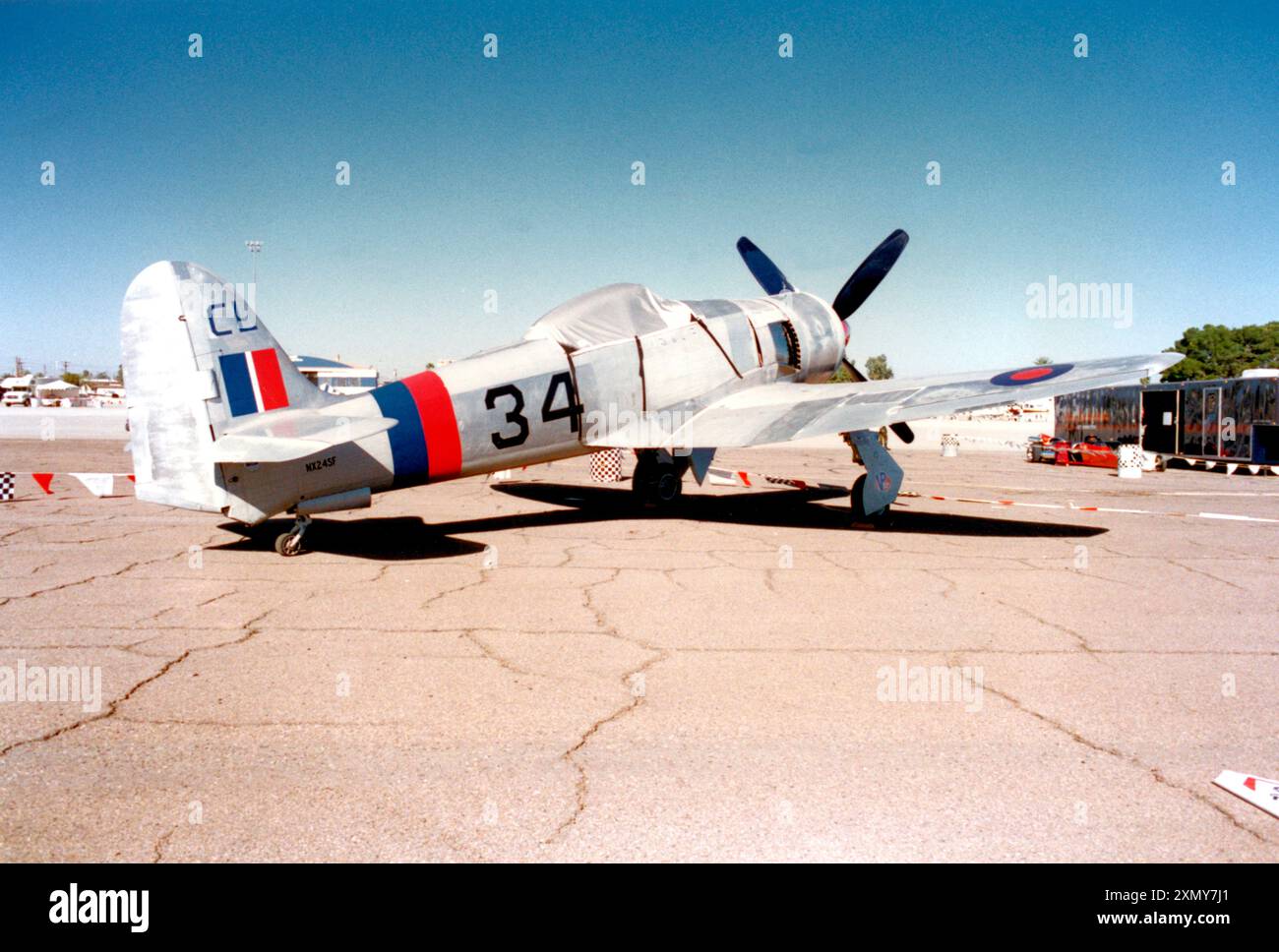 Hawker Fury ISS NX24SF Stockfoto