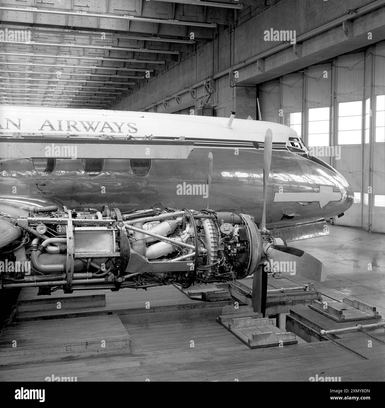 Vickers 701 Viscount - Rolls-Royce Dart 506 Stockfoto