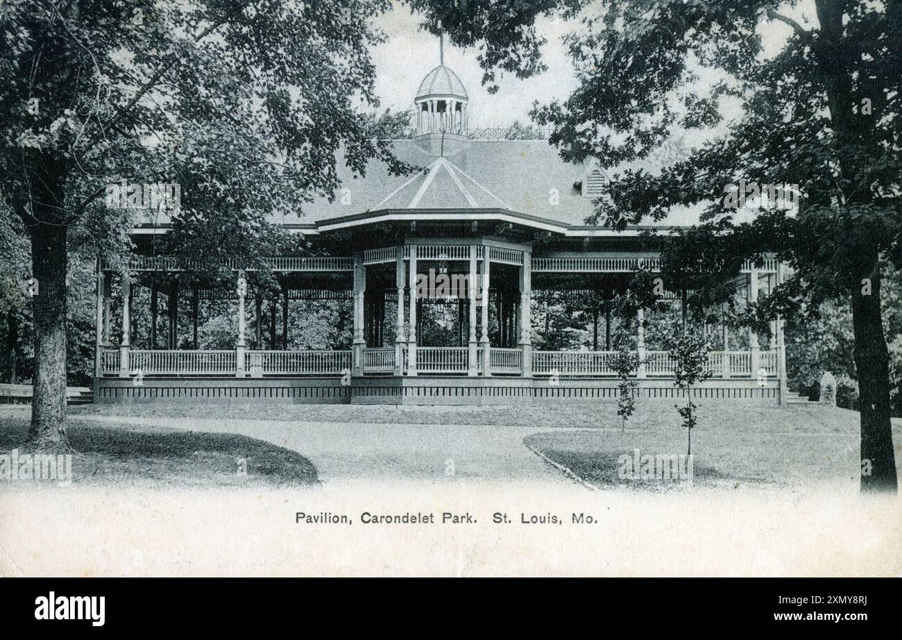 Pavillon im Carondelet Park, St. Louis, Missouri, USA Stockfoto