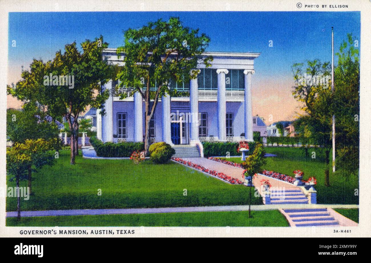 Das Herrenhaus des Gouverneurs, Austin, Texas, USA Stockfoto