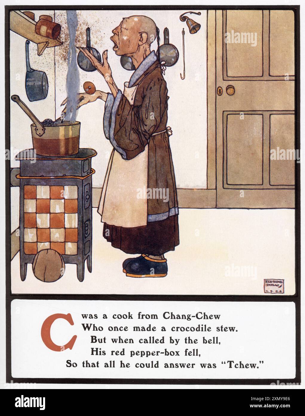 C war ein Koch aus Chang-Chew Stockfoto